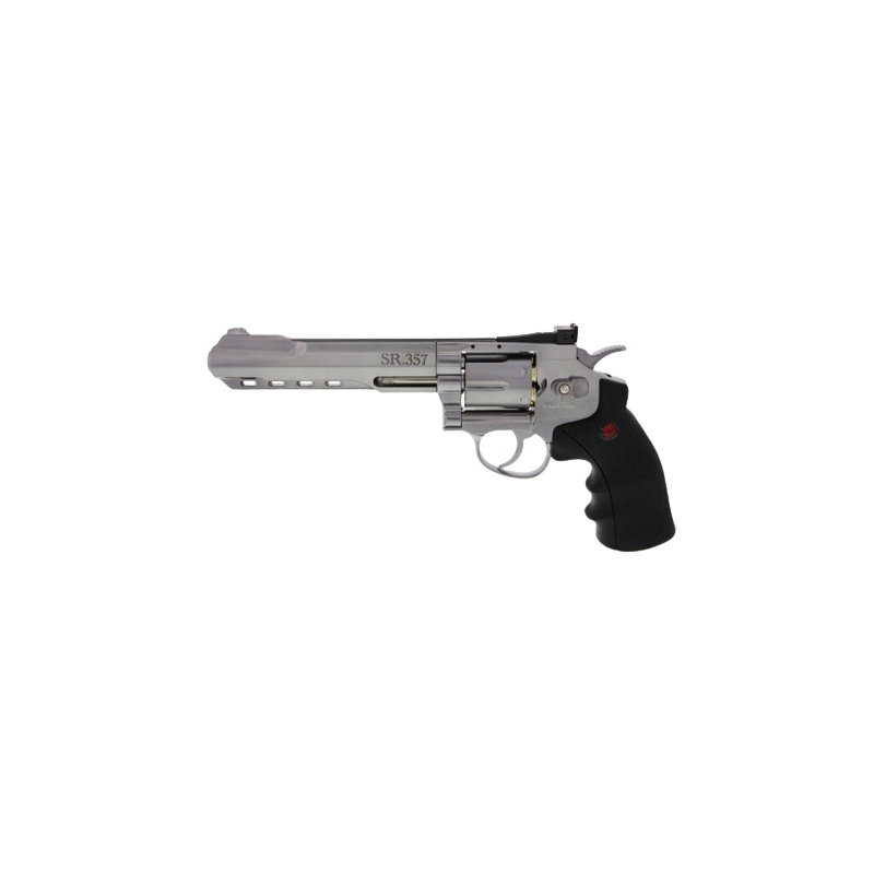 Crosman SR357 CO² Revolver, SIDABRINIS