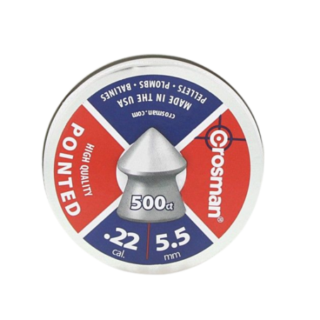 Crosman Diabolo POINTED smailios 5.5 mm švininės kulkelės